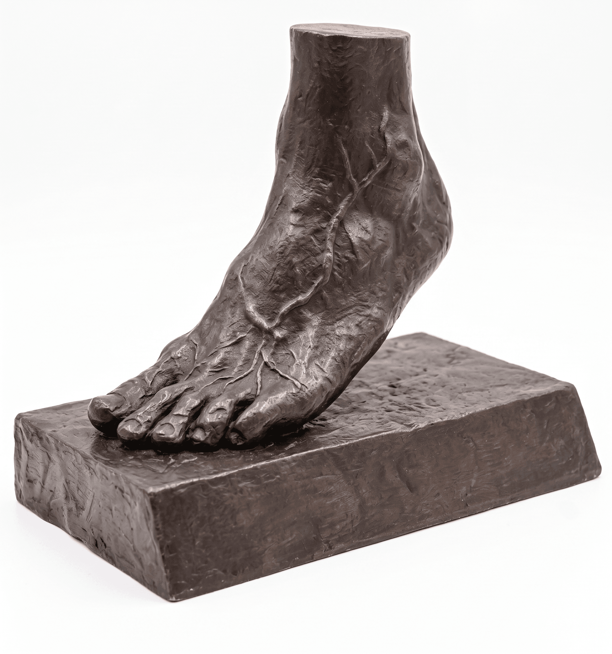 Escultura en bronce de pie